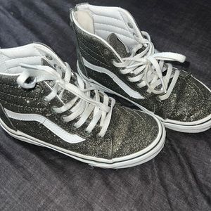 Vans Glitter Sk8-Hi Zip up Shoes